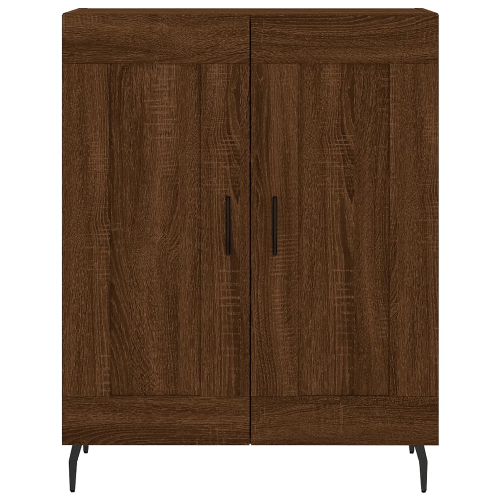 Credenza Rovere Marrone 69,5x34x180 cm in Legno Multistrato 3199704