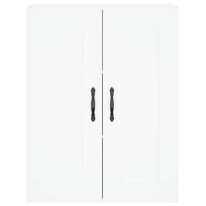 Credenza cassettiera mobile contenitore organizer cucina soggiorno salotto alto 695 x 34 x 180 cm legno ingegnerizzato bianco 02_0032673