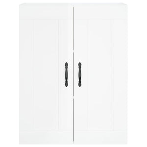 Credenza Bianco Lucido 69,5x34x180 cm in Legno Multistrato 3199715