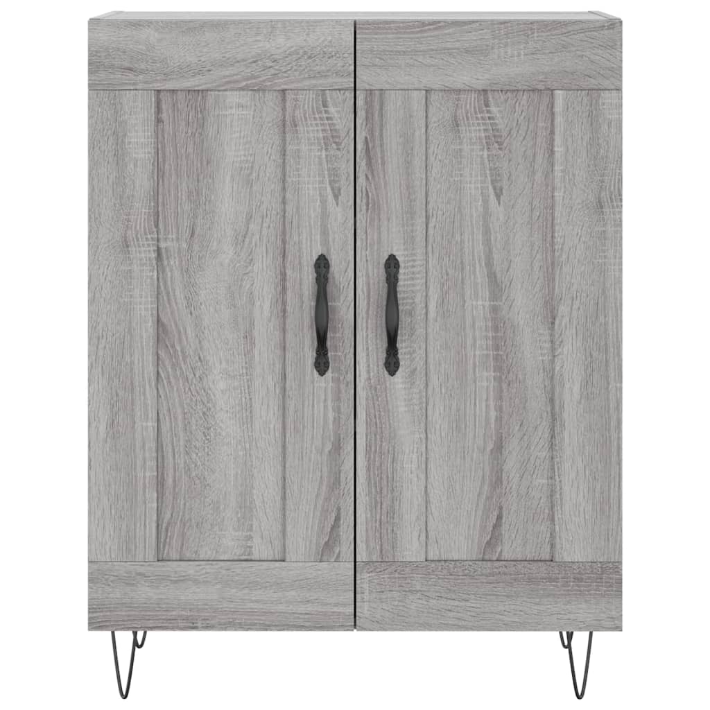 vidaXL Credenza Grigio Sonoma 69,5x34x180 cm in Legno Multistrato