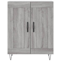 vidaXL Credenza Grigio Sonoma 69,5x34x180 cm in Legno Multistrato
