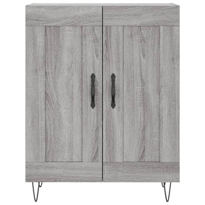 vidaXL Credenza Grigio Sonoma 69,5x34x180 cm in Legno Multistrato