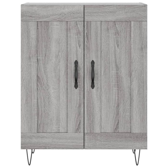 vidaXL Credenza Grigio Sonoma 69,5x34x180 cm in Legno Multistrato