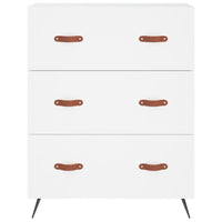 Credenza-Buffet-Armadio da cucina Bianca 69,5x34x180 cm in Legno Multistrato 968270