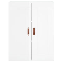 Credenza Bianco Lucido 69,5x34x180 cm in Legno Multistrato 3199723