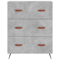 Credenza Grigio Cemento 69,5x34x180 cm in Legno Multistrato 3199725