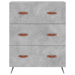 Credenza Grigio Cemento 69,5x34x180 cm in Legno Multistrato 3199725