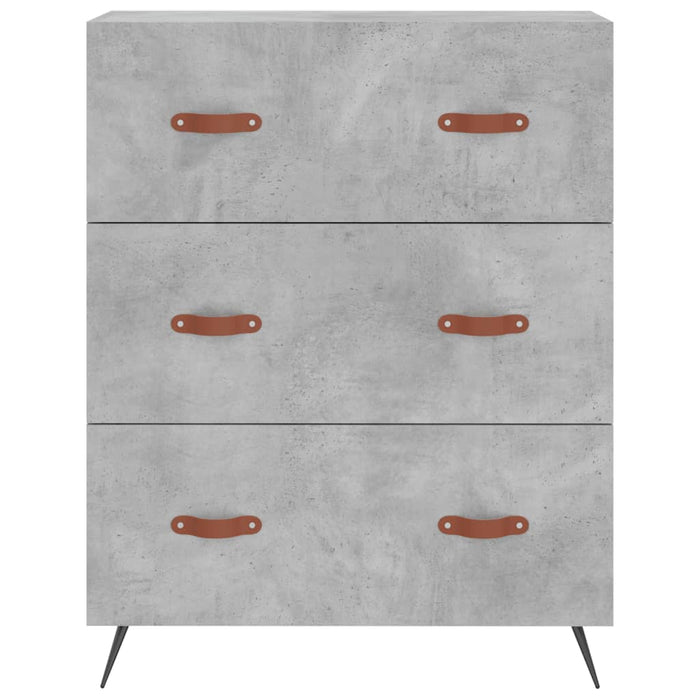 Credenza Grigio Cemento 69,5x34x180 cm in Legno Multistrato 3199725