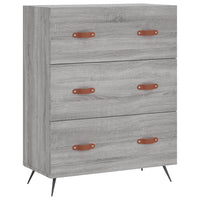 Credenza Grigio Sonoma 69,5x34x180 cm in Legno Multistrato 3199727