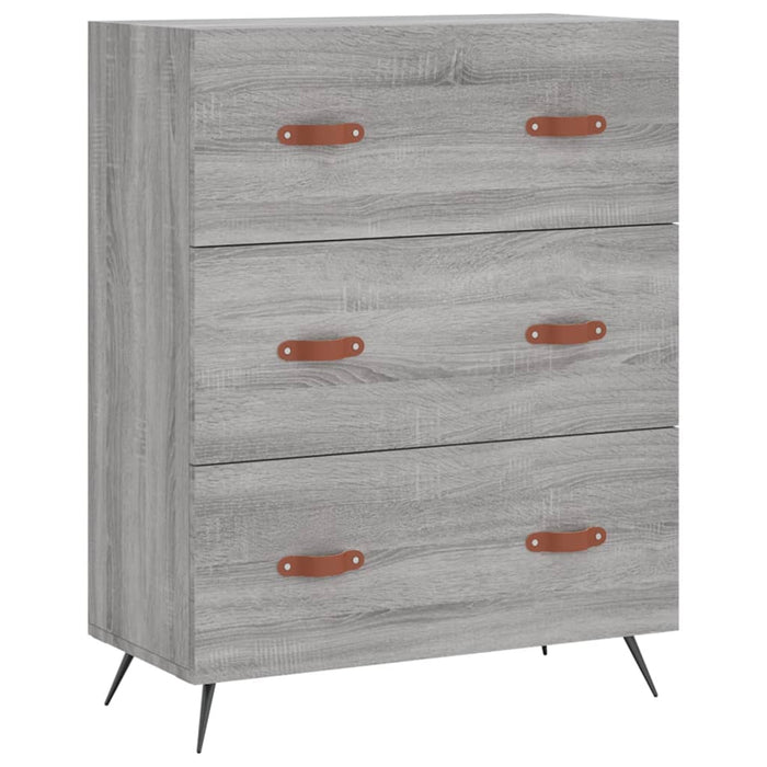 Credenza Grigio Sonoma 69,5x34x180 cm in Legno Multistrato 3199727