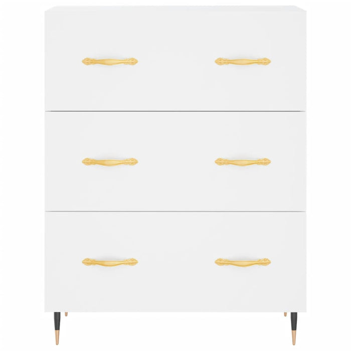 Credenza Bianca 69,5x34x180 cm in Legno Multistrato 3199729