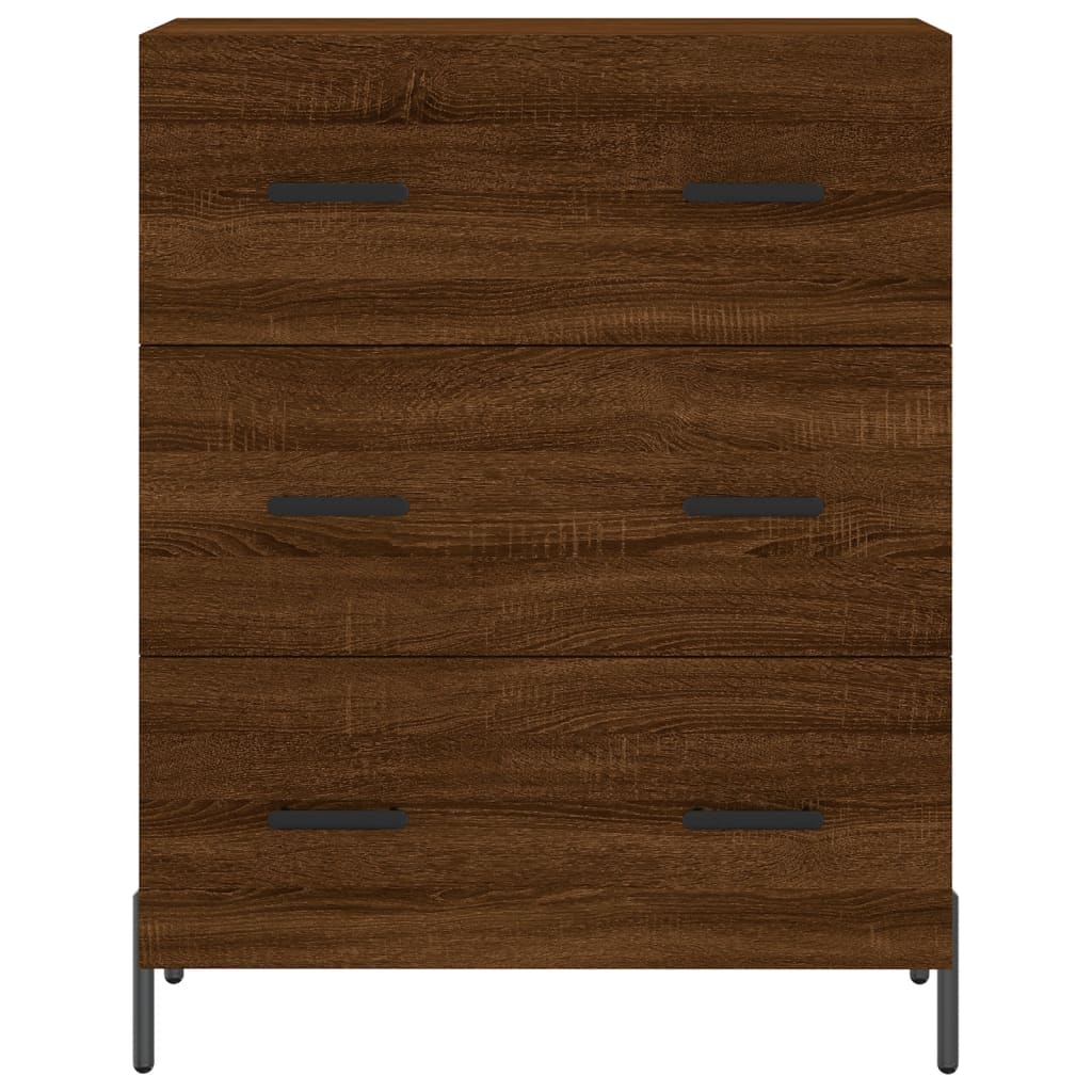 Credenza Rovere Marrone 69,5x34x180 cm in Legno Multistrato 3199760