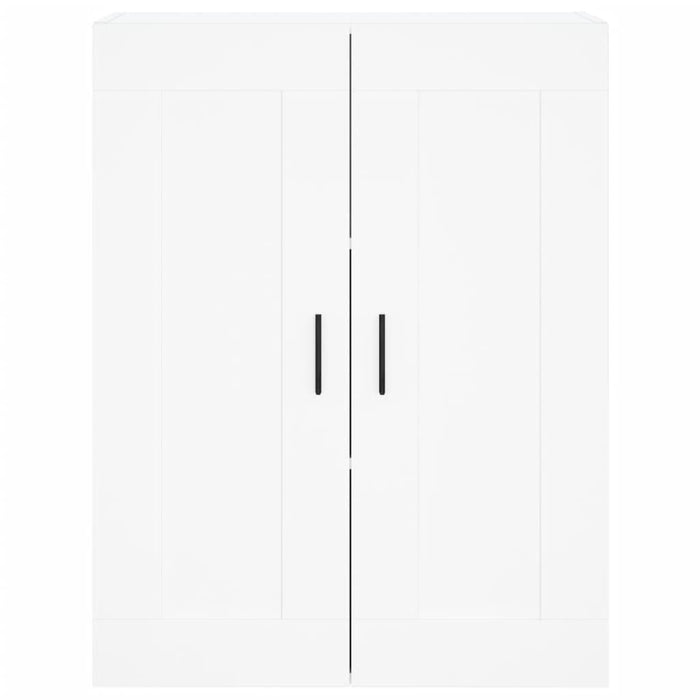 Credenza-Buffet-Armadio da cucina Bianca 69,5x34x180 cm in Legno Multistrato 817441