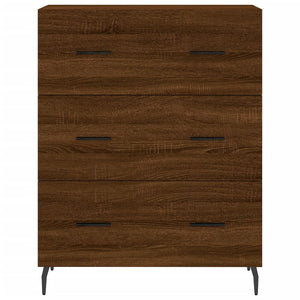 Credenza Rovere Marrone 69,5x34x180 cm in Legno Multistrato 3199768