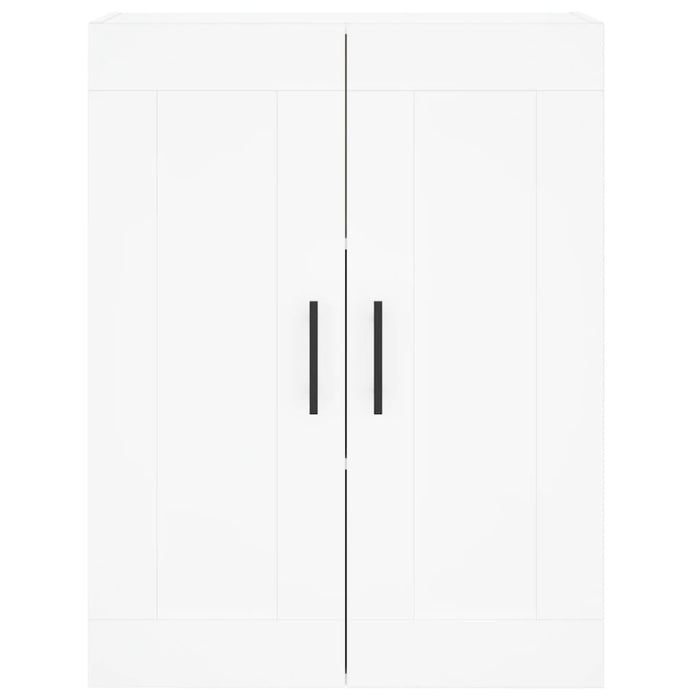 Credenza-Buffet-Armadio da cucina Bianca 69,5x34x180 cm in Legno Multistrato 404340