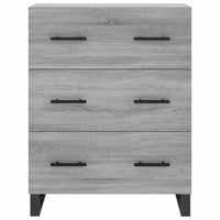 vidaXL Credenza Grigio Sonoma 69,5x34x180 cm in Legno Multistrato