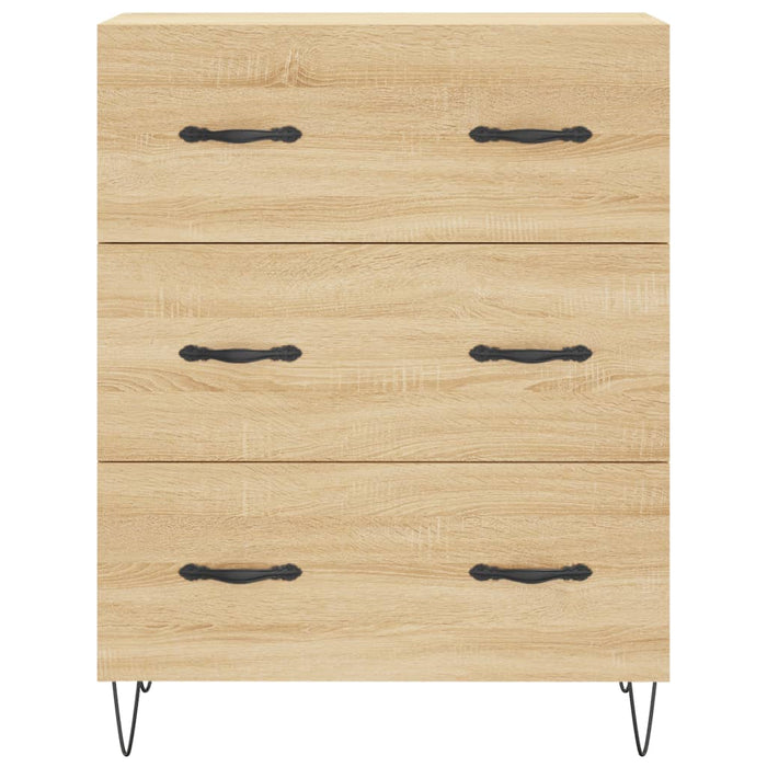 Credenza-Buffet-Armadio da cucina Rovere Sonoma 69,5x34x180 cm in Legno Multistrato 341695