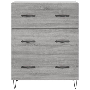 vidaXL Credenza Grigio Sonoma 69,5x34x180 cm in Legno Multistrato
