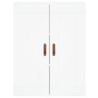 Credenza-Buffet-Armadio da cucina Bianca 69,5x34x180 cm in Legno Multistrato 662084