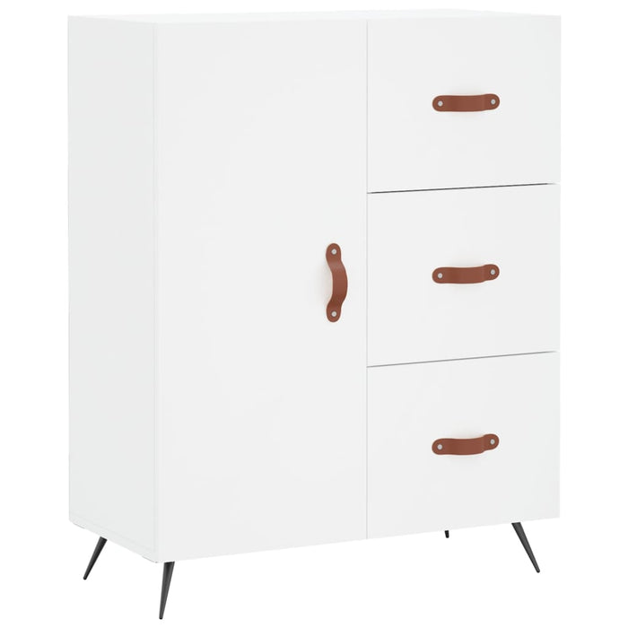 vidaXL Credenza Bianca 69,5x34x180 cm in Legno Multistrato