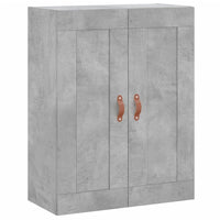 Credenza Grigio Cemento 69,5x34x180 cm in Legno Multistrato 3199789