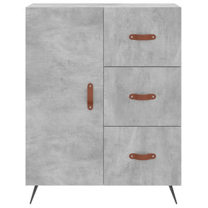 Credenza Grigio Cemento 69,5x34x180 cm in Legno Multistrato 3199789