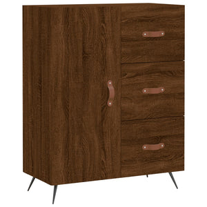 Credenza Rovere Marrone 69,5x34x180 cm in Legno Multistrato 3199792