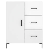 Credenza Bianco Lucido 69,5x34x180 cm in Legno Multistrato 3199811