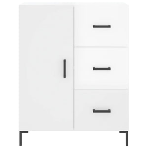 Credenza Bianco Lucido 69,5x34x180 cm in Legno Multistrato 3199811