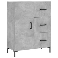 vidaXL Credenza Grigio Cemento 69,5x34x180 cm in Legno Multistrato