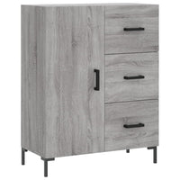 vidaXL Credenza Grigio Sonoma 69,5x34x180 cm in Legno Multistrato