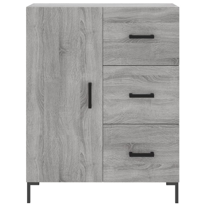 vidaXL Credenza Grigio Sonoma 69,5x34x180 cm in Legno Multistrato