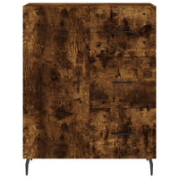 Credenza-Buffet-Armadio da cucina Rovere Fumo  69,5x34x180 cm in Legno Multistrato 633374