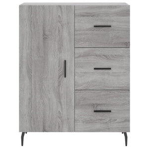vidaXL Credenza Grigio Sonoma 69,5x34x180 cm in Legno Multistrato