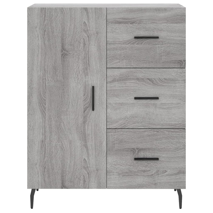 vidaXL Credenza Grigio Sonoma 69,5x34x180 cm in Legno Multistrato
