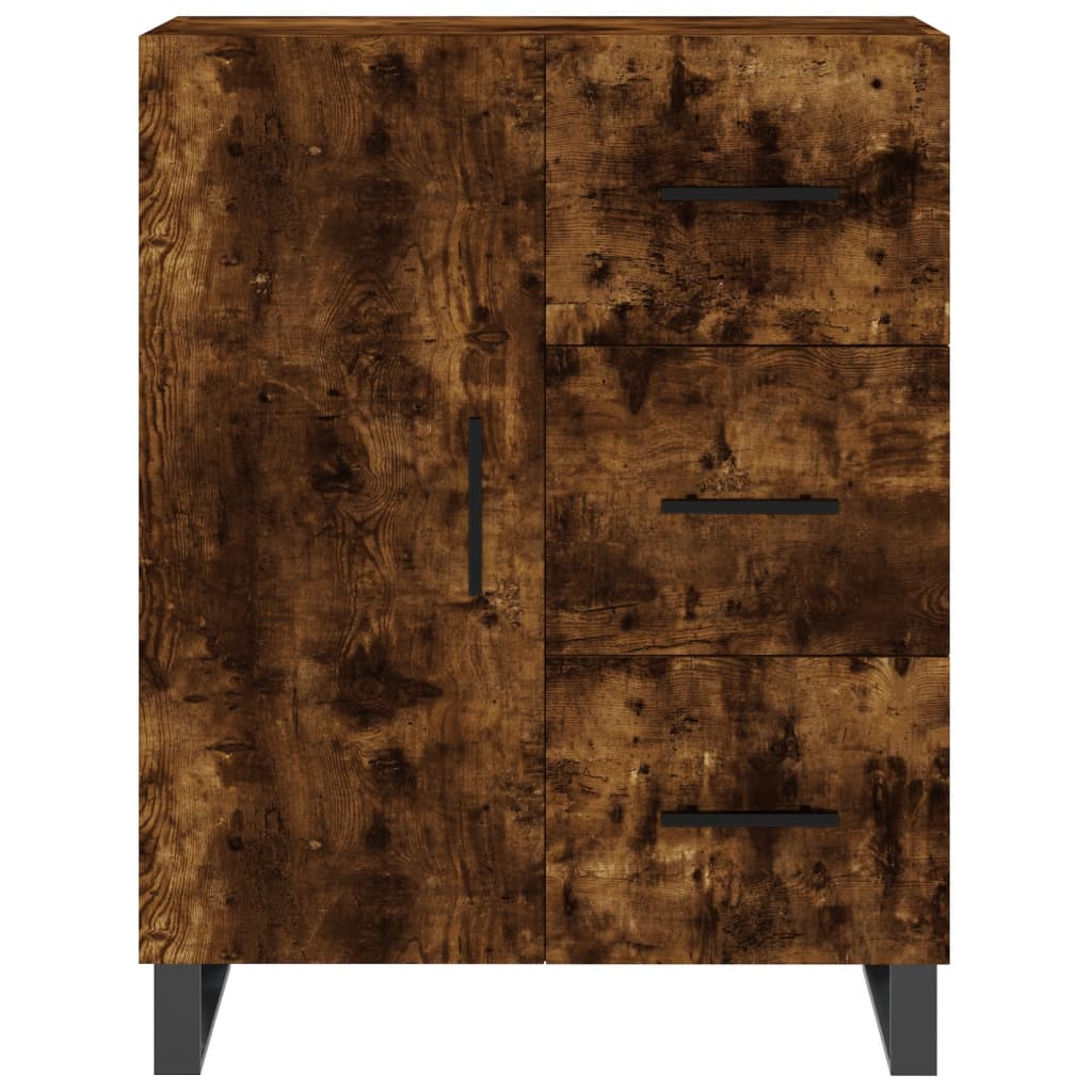 vidaXL Credenza Rovere Fumo  69,5x34x180 cm in Legno Multistrato