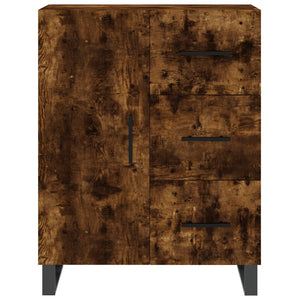 vidaXL Credenza Rovere Fumo  69,5x34x180 cm in Legno Multistrato