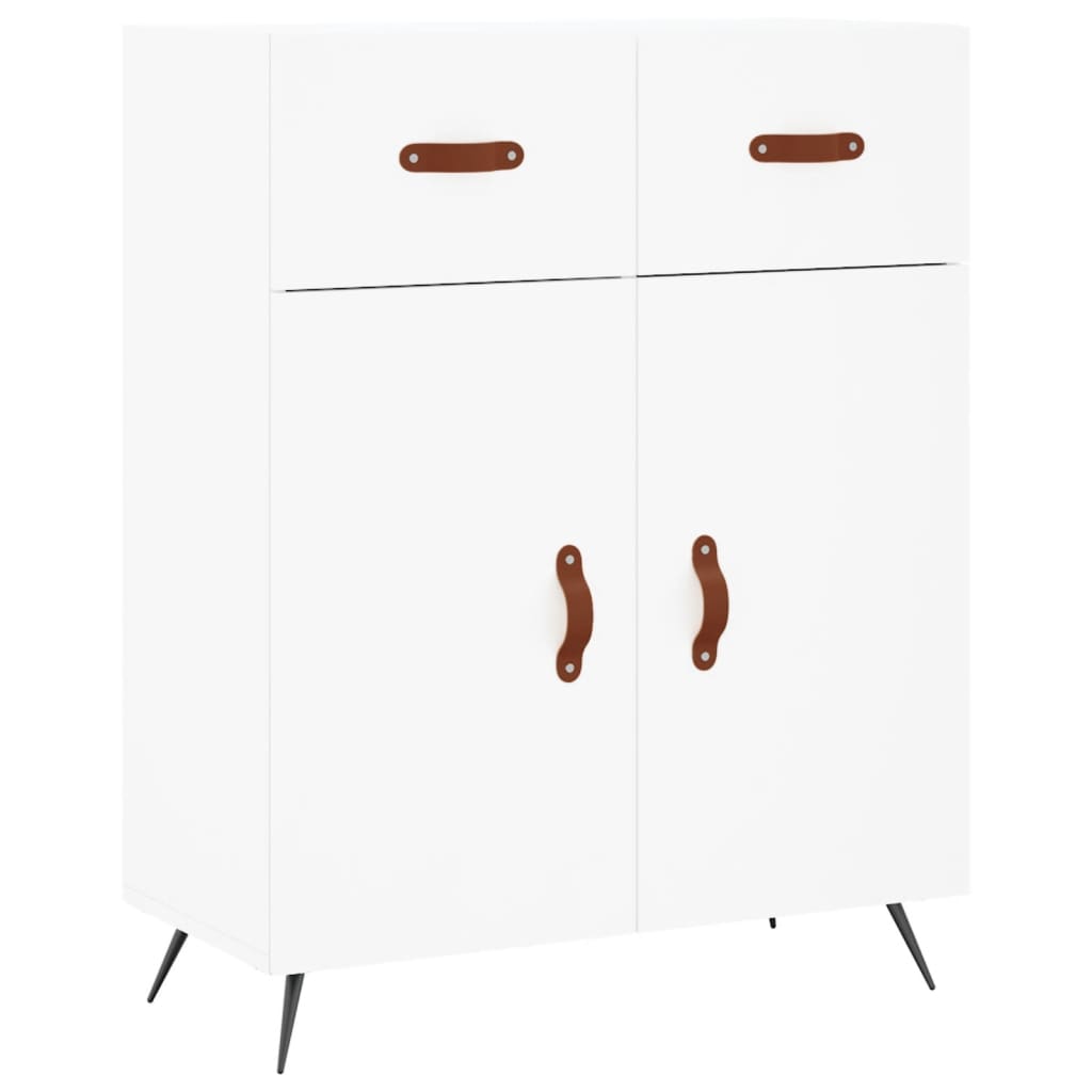vidaXL Credenza Bianca 69,5x34x180 cm in Legno Multistrato