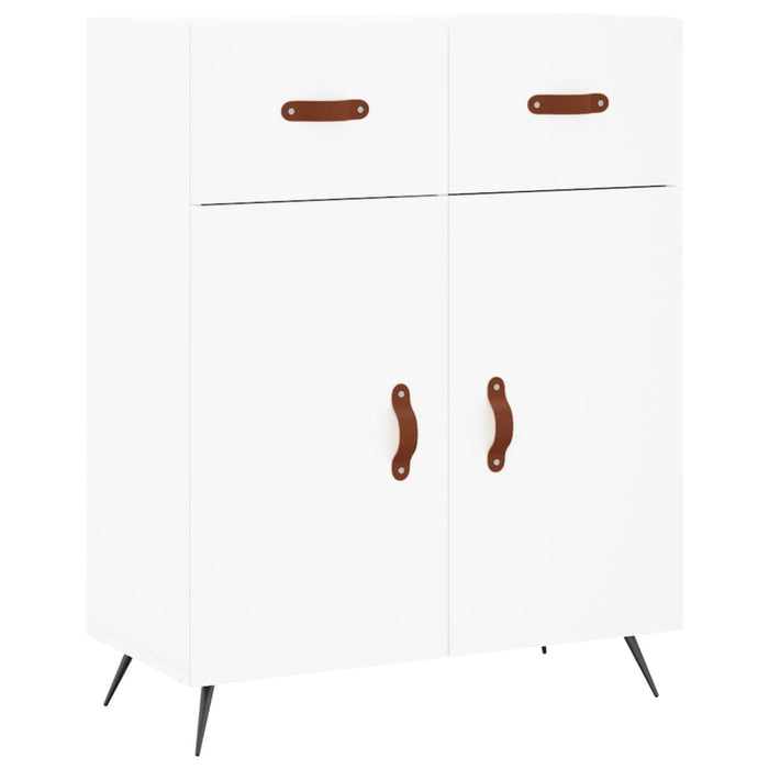 vidaXL Credenza Bianca 69,5x34x180 cm in Legno Multistrato