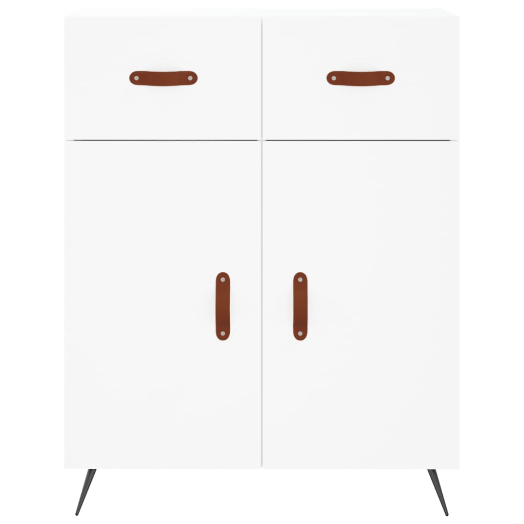 vidaXL Credenza Bianca 69,5x34x180 cm in Legno Multistrato