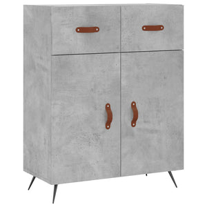 Credenza cassettiera mobile contenitore organizer cucina soggiorno salotto alto 695 x 34 x 180 cm legno ingegnerizzato grigio 02_0034499