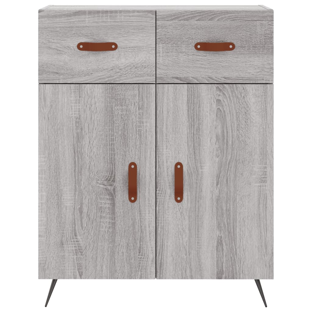 Credenza Grigio Sonoma 69,5x34x180 cm in Legno Multistrato 3199855