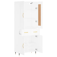 Credenza Bianca 69,5x34x180 cm in Legno Multistrato 3199857