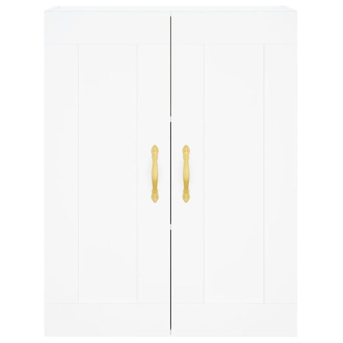 Credenza Bianca 69,5x34x180 cm in Legno Multistrato 3199857