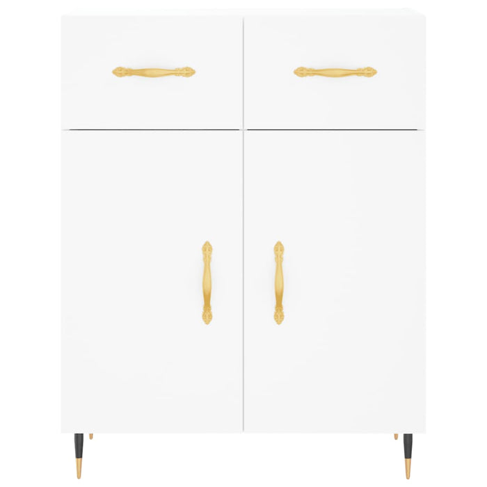 Credenza Bianca 69,5x34x180 cm in Legno Multistrato 3199857