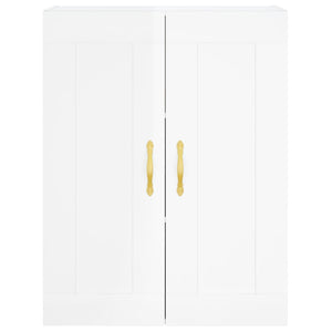 Credenza Bianco Lucido 69,5x34x180 cm in Legno Multistrato 3199859