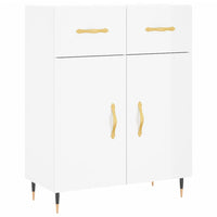 Credenza Bianco Lucido 69,5x34x180 cm in Legno Multistrato 3199859