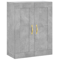 Credenza-Buffet-Armadio da cucina Grigio Cemento 69,5x34x180 cm in Legno Multistrato 598762