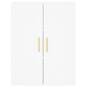 vidaXL Credenza Bianca 69,5x34x180 cm in Legno Multistrato