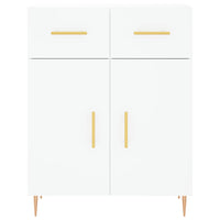 vidaXL Credenza Bianca 69,5x34x180 cm in Legno Multistrato